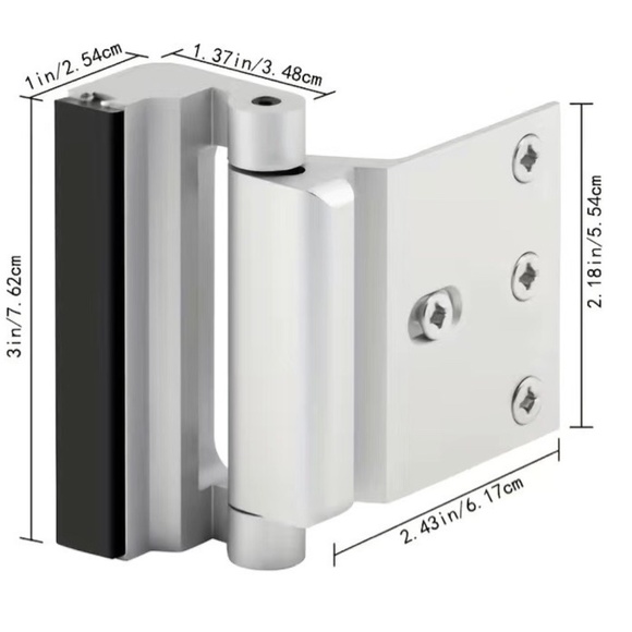 Door Reinforcement Lock Durable and Child-Safe Home Security Lock - Picture 4 of 7
